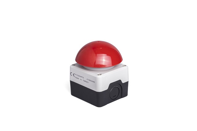P Series Plastic 1 Hole CPDM72K + 2*C4CK (NC) Grey-Black Control Box